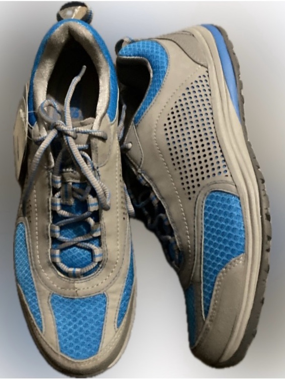 Clarks Women's Athletic Walking Shoes - Blue and Gray